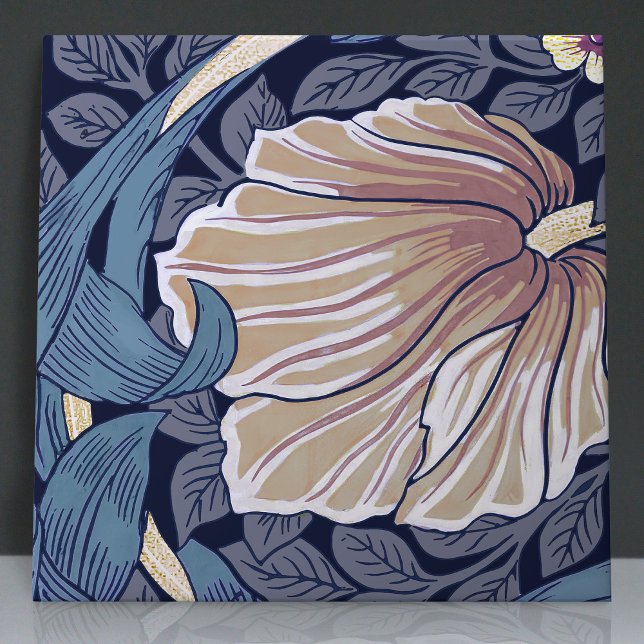 Pimpernel Seamless 11 of 12 Dusty Blue Warm White Tile (Creator Uploaded)