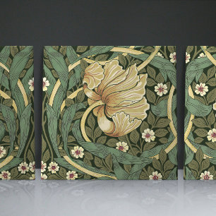 Pimpernel Seamless 1/2 William Morris Arts Crafts Tile