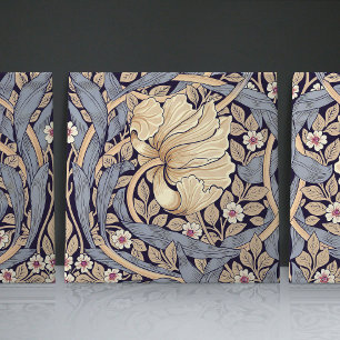 Pimpernel Seamless 1/2 William Morris Arts Crafts Tile