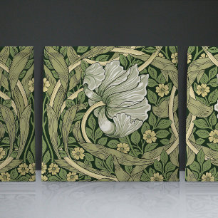 Pimpernel Seamless 1/2 William Morris Arts Crafts Tile