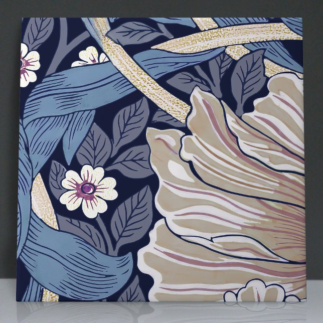 Pimpernel Seamless 1 of 12 Dusty Blue & Warm White Tile (Creator Uploaded)