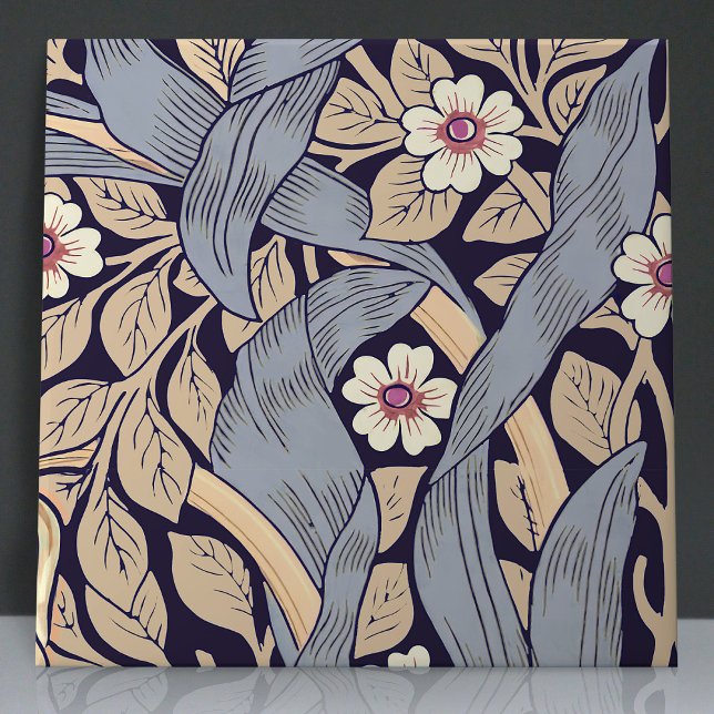 Pimpernel Seamless 2 of 12 Dusty Blue & Yellow Tile (Creator Uploaded)