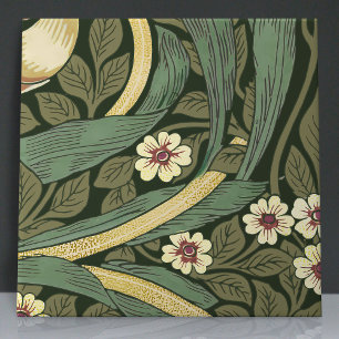 Pimpernel Seamless 6 of 12 Faux Gold & Sage Green Tile