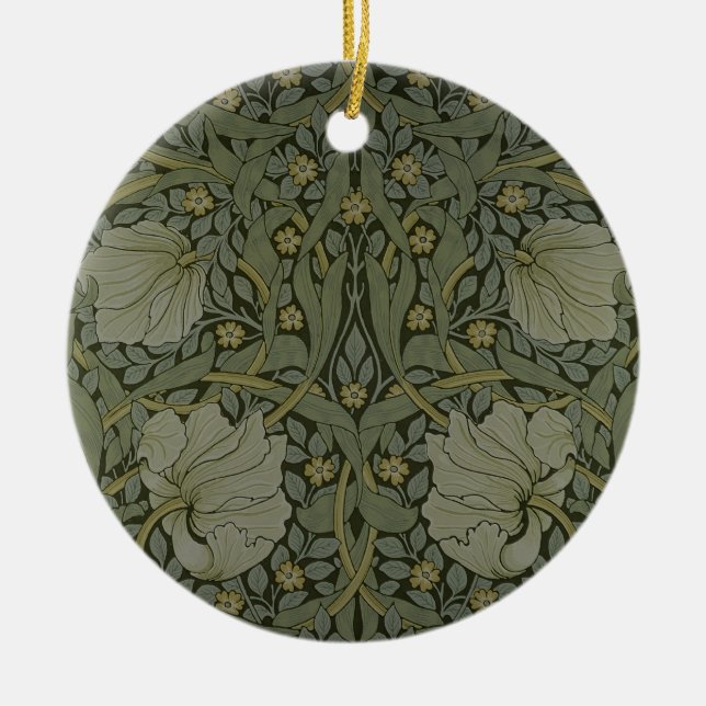 'Pimpernel' wallpaper design, 1876 Ceramic Tree Decoration (Front)