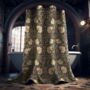 Pimpernel William Morris Floral Victorian Pattern Shower Curtain