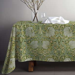 Pimpernel William Morris Green Gold Pattern Tablecloth