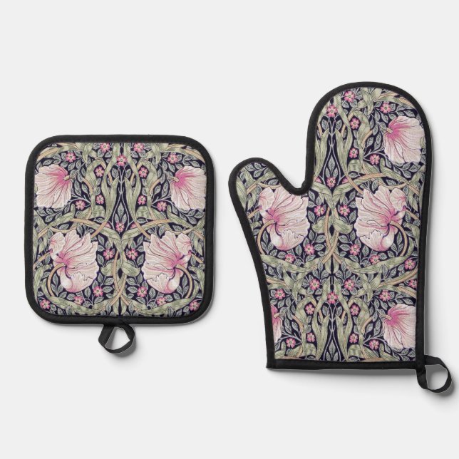 Pimpernel, William Morris Oven Mitt & Pot Holder Set (Front)