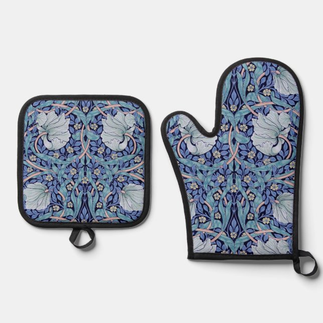 Pimpernel, William Morris Oven Mitt & Pot Holder Set (Front)