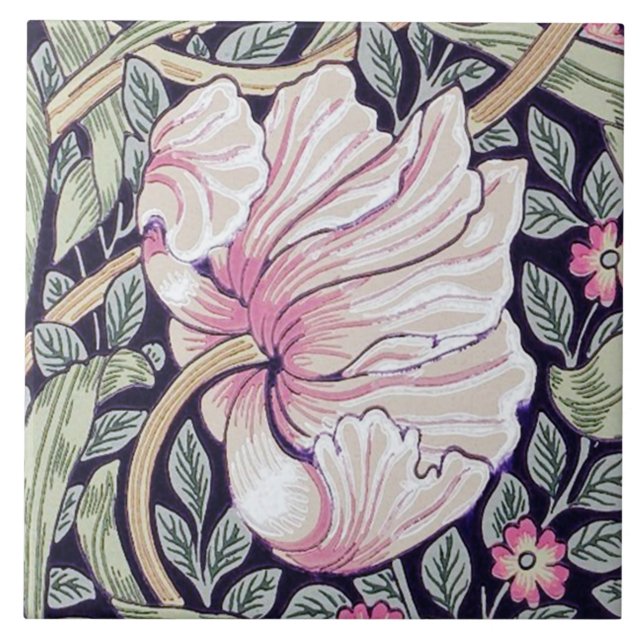 Pimpernel, William Morris Tile (Front)