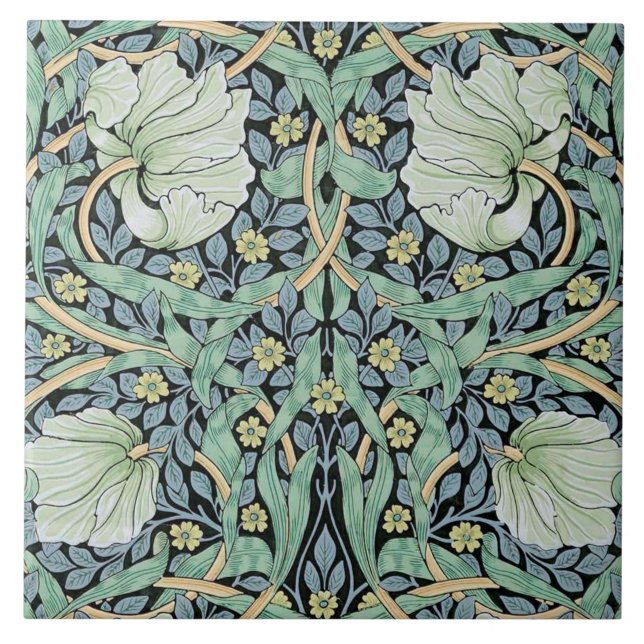 Pimpernel, William Morris Tile (Front)