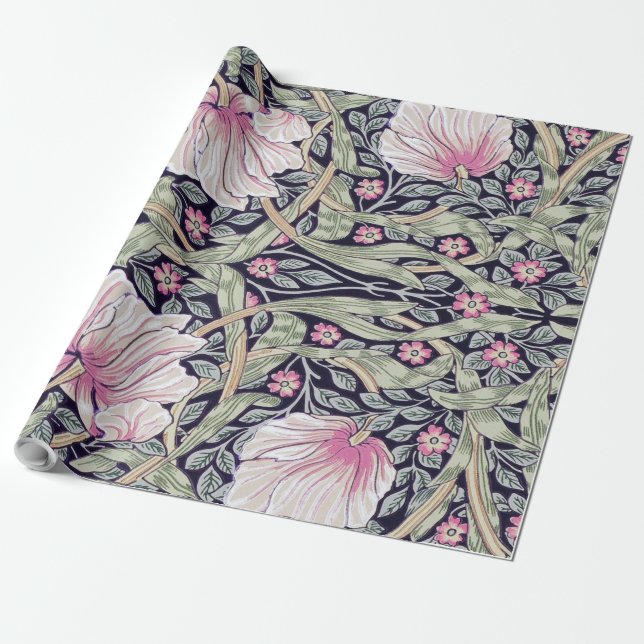 Pimpernel, William Morris Wrapping Paper (Unrolled)