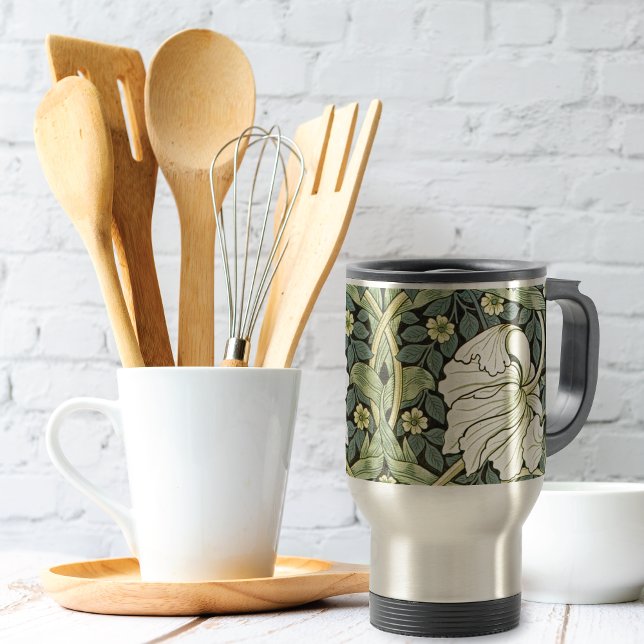 Pimpernel Yellow Flowers William Morris Travel Mug (Creator Uploaded)