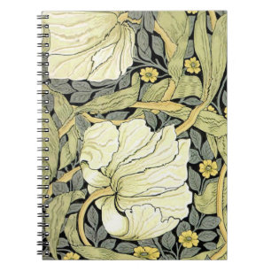 Pimpernel Yellow Green Floral Pattern Vintage Wall Notebook