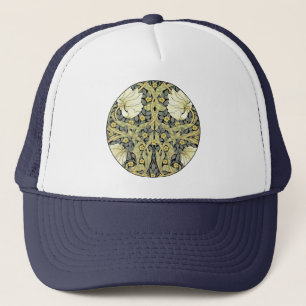 Pimpernel Yellow Green Floral Pattern Vintage Wall Trucker Hat