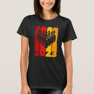 Pin and Bowling Ball Bowler Team 2023 More Strikes T-Shirt