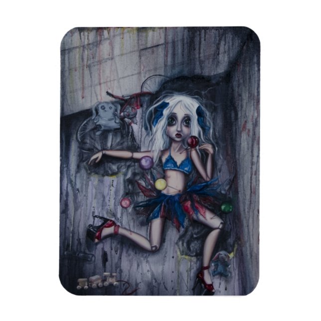 "Pin Cushion Doll4" magnet (Vertical)
