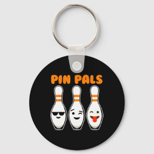 Pin Pals Cute Funny Bowling Key Ring