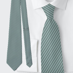 Pin Stripe Teal Black Diagonal Lines Business Tie