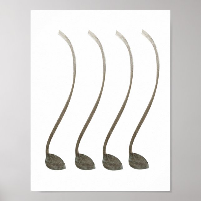 Pin the Tail Cow Tails Farm Animals Girl Birthday Poster (Front)