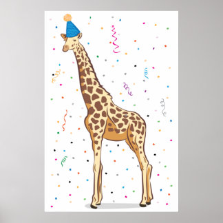 Pin the Tail on the Giraffe (24x36) Poster