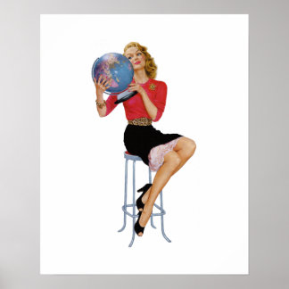 Pin Up Girl #12 @ GarysRetroGarage Poster