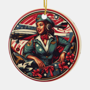 Pin-up Girl Christmas Ornament