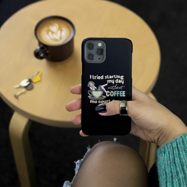 Pin-up Girl Coffee Addict  Case-Mate iPhone Case (Creator Uploaded)
