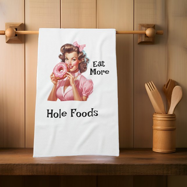 Pin-Up Girl Doughnut Tea Towel (Creator Uploaded)