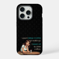 Pin-up Girl—I Wake Up to Drink Coffee