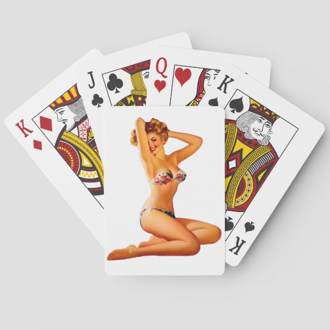 Pin Up Girl Playing Cards (Back)