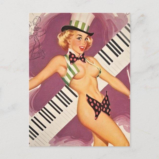 PIN UP GIRL POSTCARD (Front)