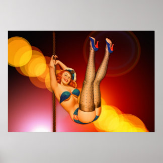 Pin up girl poster
