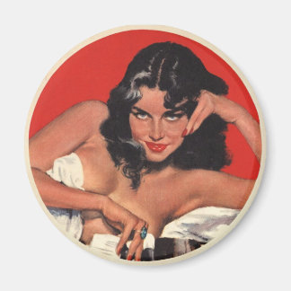 Pin Up Girl Refrigerator Magnet
