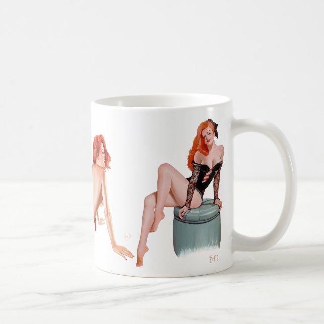 Pin up girls (mug) coffee mug (Right)