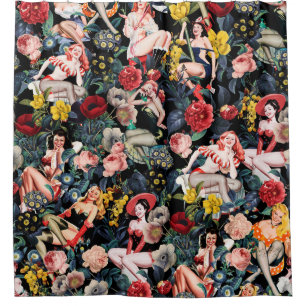 Pin-up III Shower Curtain