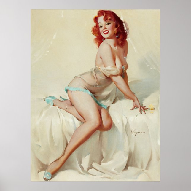 Pin Up in bed Poster (Front)