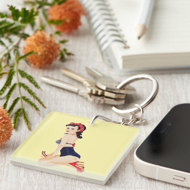 Pin up  key ring (Front Right)