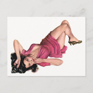 Pin up postcard