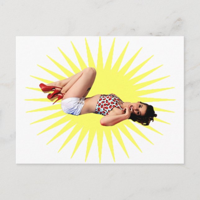 Pin Up Star Postcard (Front)