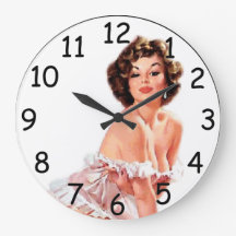 Pin Up SweetHeart Clock