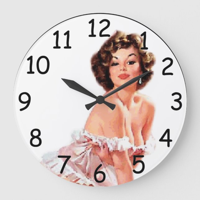 Pin Up SweetHeart Clock (Front)