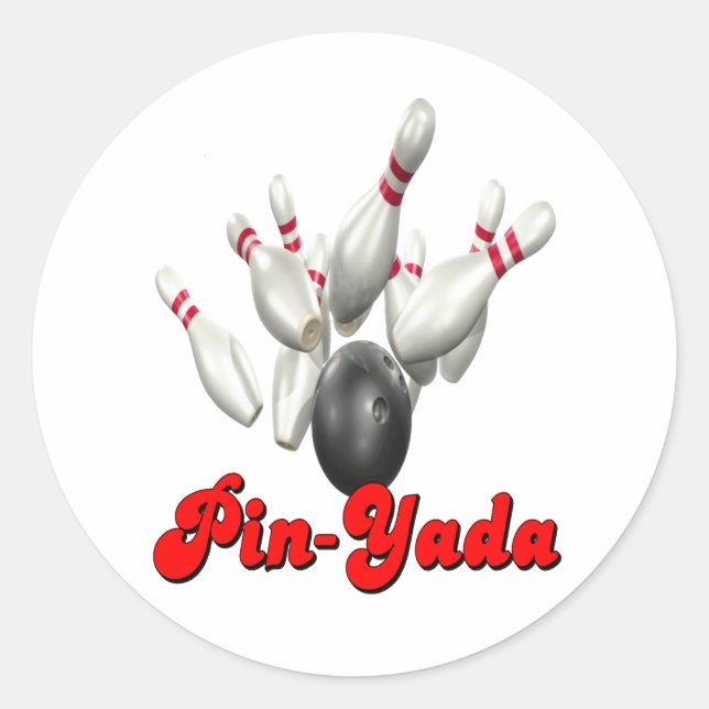 Pin-Yada Classic Round Sticker (Front)