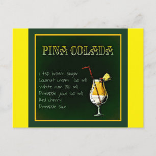 pina-colada-854511 PINA COLADA RECIPE ALCOHOLIC BE Postcard