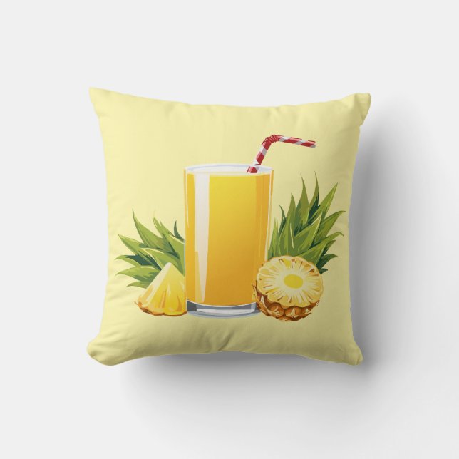 Pina Colada cocktail Cushion (Front)