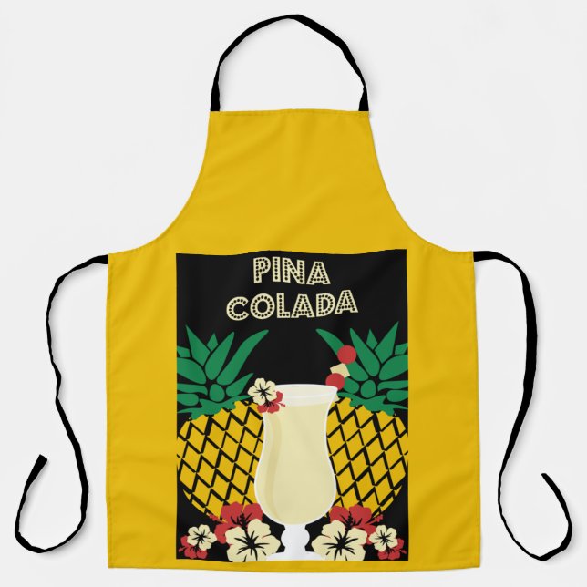 Piña Colada Cocktail Drink   Apron (Front)