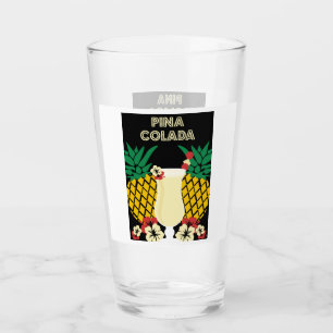 Piña Colada Cocktail Drink Glass