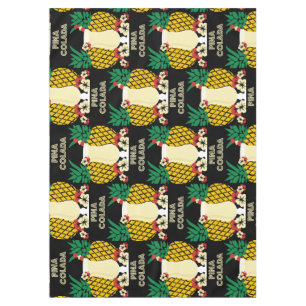 Piña Colada Cocktail Drink Tablecloth