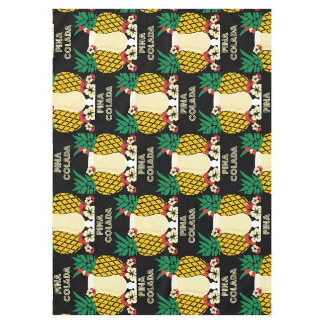 Piña Colada Cocktail Drink   Tablecloth (Front)