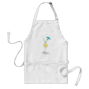Piña Colada Cocktail Tropical Beach Personalized Standard Apron