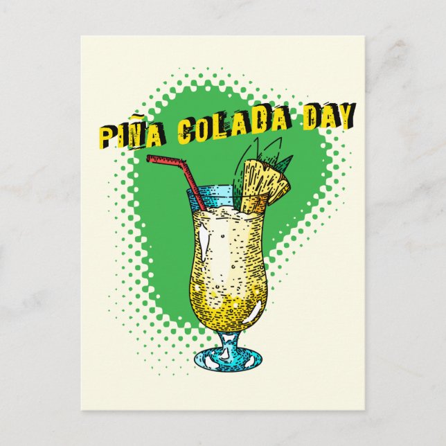 Pina Colada Day Postcard (Front)